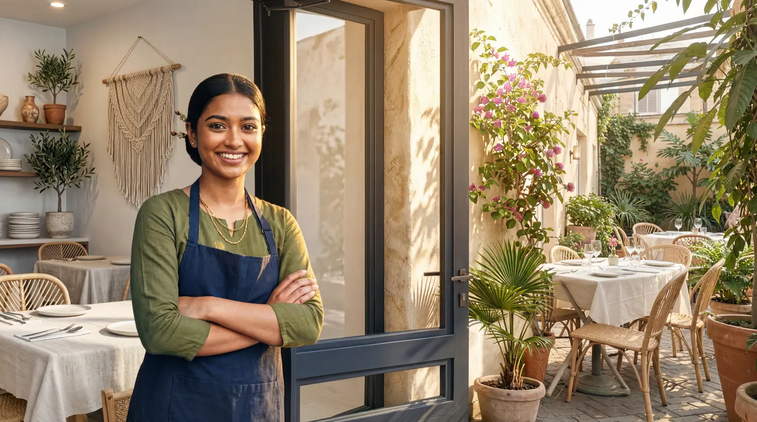 A Bangladeshi Restaurant owner - user of Restrogreen